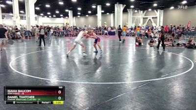 165 lbs Round 2 (6 Team) - Isaiah Baucom, Iowa Hawks vs Daniel Thatcher, Foxfire Wrestling Club RED