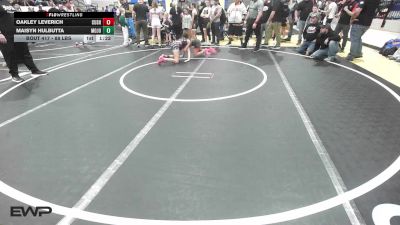 88 lbs Rr Rnd 2 - Oakley Leverich, Cushing Tigers vs Maisyn Hulbutta, Mojo Grappling Academy