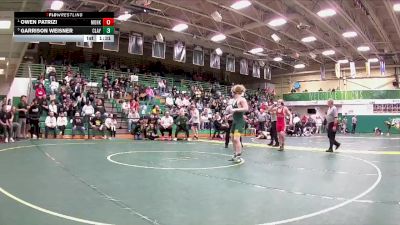 144 lbs Semifinal - Owen Patrizi, Mohawk vs Garrison Weisner, Clay