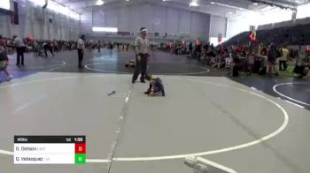 46 lbs Consolation - David Dotson, Eastern Sabers vs Damarco Velasquez, Tuf California Wrestling Academy
