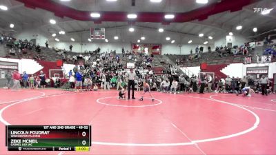 49-52 lbs Quarterfinal - Zeke McNeil, Carmel USA WC vs Lincoln Foudray, Winchester Falcons