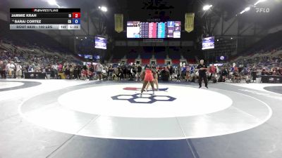 140 lbs Cons. Quarters - Jammie Krah, IA vs Sarai Cortez, CA