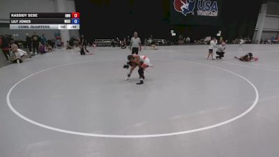 84.7-92.1 lbs Cons. Quarters - Kassidy Sese, Gomez Wrestling RTC vs Lily Jones, Wisconsin