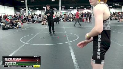 96 lbs Round 3 (4 Team) - Cooper Bunting, Team Germantown vs Jacob Pope, NC National Team