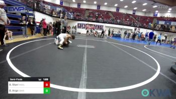 96 lbs Semifinal - Bryce Starr, Marlow Outlaws vs Brock Argo, D3 Wrestling Cluib