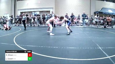 132 lbs Consi Of 128 #2 - Ryder Ellison, Braves WC vs Logan Covert, San Marcos HS