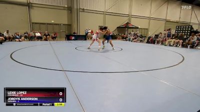 125 lbs Round 5 (6 Team) - Lexie Lopez, Colorado vs Jordyn Anderson, Virginia