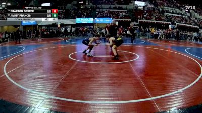 114 lbs Cons. Round 3 - Jimmy Francis, Fergus Wrestling Club vs Braxton Foster, Team Champs