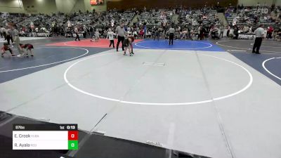 87 lbs Consolation - Easton Crook, Yuba Sutter Combat vs Roman Ayala, Red Wave Wrestling