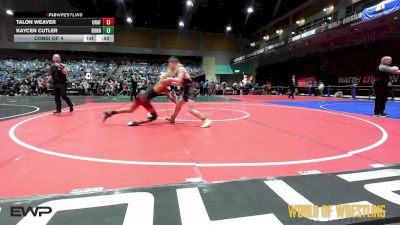 110 lbs Consi Of 4 - Talon Weaver, Unaffiliated vs Kaycen Cutler, Bonneville Wrestling Club