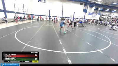 285 lbs Quarterfinal - Jacob Rahn, Wartburg vs David Ortiz, Elmhurst College