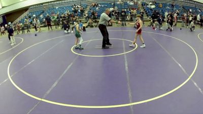 14U Boys - 88 lbs 5th Place Match - Jace Largent, South Dearborn Wrestling Club vs Haedyn Cochran, Contenders Wrestling Academy