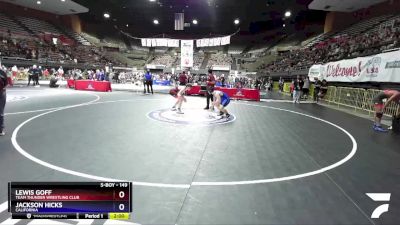 149 lbs Champ. Round 1 - Lewis Goff, Team Thunder Wrestling Club vs Jackson Hicks, California