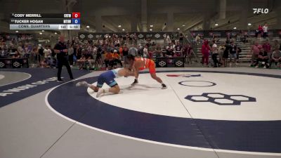 92 kg Cons. Quarters - Cody Merrill, Cowboy RTC/ Titan Mercury Wrestling Club vs Tucker Hogan, Mat-Town USA Wrestling