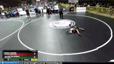 71 lbs Champ. Round 2 - Noah Legere, Red Wave Wrestling vs Jacob Palomino, California