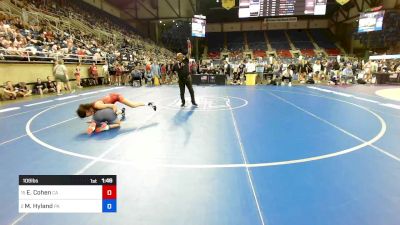 106 lbs Rnd Of 16 - Ella Cohen, CA vs Morgan Hyland, PA