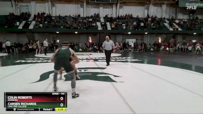 141 lbs Cons. Round 2 - Carsen Richards, Lake Erie College vs Colin Roberts, Edinboro