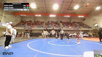 61 lbs Round Of 16 - Wyatt Attee, Pocola Youth Wrestling vs Jones Myers, Checotah Matcats