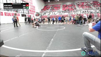 126 lbs Rr Rnd 4 - Gabe Neils, Henryetta Knights Wrestling Club vs Coris Reust, Harrah Little League Wrestling
