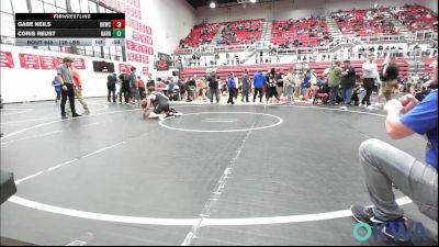 126 lbs Rr Rnd 4 - Gabe Neils, Henryetta Knights Wrestling Club vs Coris Reust, Harrah Little League Wrestling