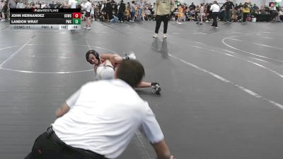 56 lbs Round 4 (6 Team) - Landon Wray, Perrysburg WC vs John Hernandez, Capital City WC