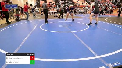 285 lbs Final - Gabriel Scarbrough, Checotah Matcats vs Ben Winter, Hilldale Youth Wrestling Club