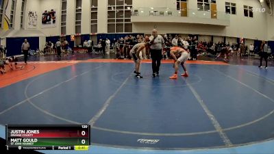 120 lbs Cons. Round 2 - Matt Gould, St John Vianney vs Justin Jones, Orange County