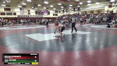 JV-6 lbs Semifinal - Nolan Schwartz, Cedar Falls vs Max Devore, Jesup