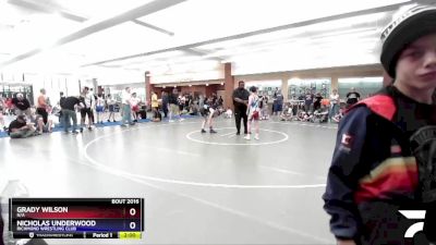 92 lbs Quarterfinal - Grady Wilson, N/A vs Nicholas Underwood, Richmond Wrestling Club