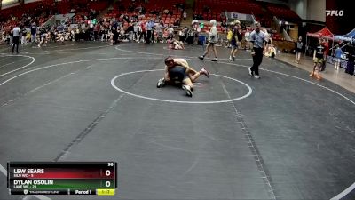 96 lbs Round 4 (6 Team) - Dylan Osolin, Lake WC vs Lew Sears, Silo WC