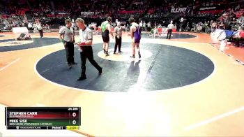 2A 285 lbs Cons. Round 1 - Stephen Carr, Bloomington (H.S.) vs Mike Sisk, New Lenox (Providence Catholic)