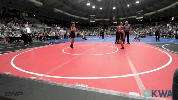 61 lbs Semifinal - Kaden Decker, Mojo Grappling Academy vs Alex Freeman, Muskogee Rougher Youth Wrestling