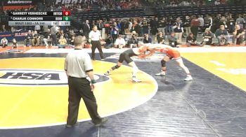 1A 144 lbs 1st Place Match - Garrett VerHeecke, Decatur (Unity Christian) vs Charlie Connors, Dixon (H.S.)