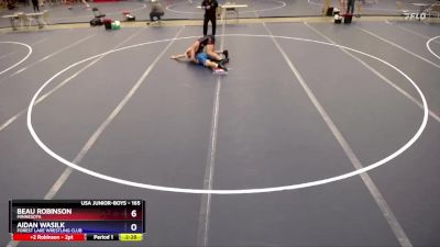 165 lbs Quarterfinal - Beau Robinson, Minnesota vs Aidan Wasilk, Forest Lake Wrestling Club