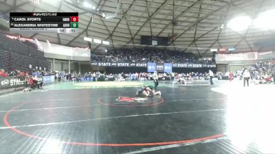 Girls 4A 155 lbs Cons. Round 2 - Alexandria Whitestine, Auburn (Girls) vs Carol Storts, Emerald Ridge (Girls)