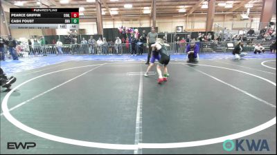 55 lbs Consi Of 4 - Pearce Griffin, Coalgate Wildcat Wrestling Club vs Cash Foust, Shelton Wrestling Academy