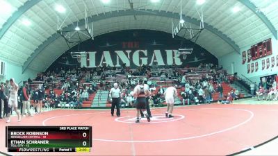 215 lbs Placement (16 Team) - Ethan Schraner, Tell City vs Brock Robinson, Rensselaer Central