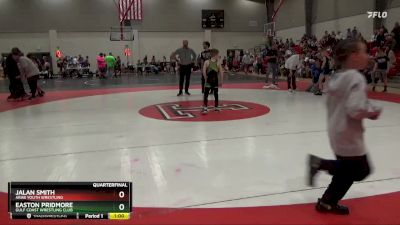 75 lbs Quarterfinal - Easton Pridmore, Gulf Coast Wrestling Club vs Jalan Smith, Arab Youth Wrestling