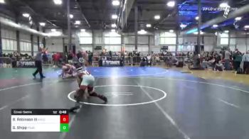 116 lbs Consolation - Rj Robinson III, Ares vs Gauge Shipp, Young Guns