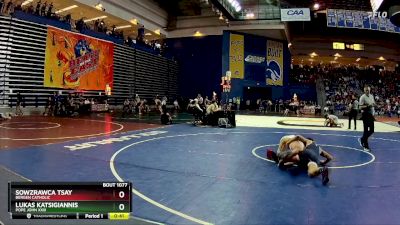 150 lbs Cons. Round 1 - Lukas Katsigiannis, Pope John XXIII vs Sowzrawca Tsay, Bergen Catholic