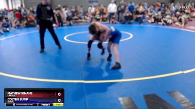 82 lbs 3rd Place Match - Mathew Kinane, Canada vs Colten Bump, NWWC