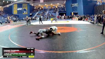 120 lbs Cons. Semi - Lukas Littleton Mascaro, Malvern Prep vs Oumar Tounkara, NY Military Academy