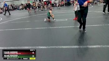 56 lbs Round 2 (4 Team) - Caleb Andress, Warhawk National Team vs Blake Peacock, Mat Warriors Maniacs