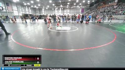 92-97 lbs Round 2 - Colton Haberling, Asylum WC vs Kanyon Mahugh, Basement Boys WC