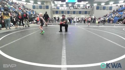 43 lbs Semifinal - Trek Castor, Woodward Youth Wrestling vs Koen Goodin, Cowboy Wrestling Club
