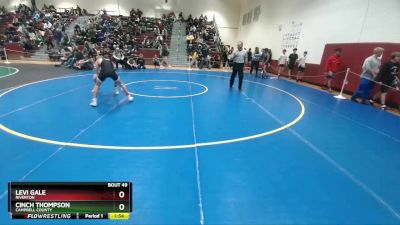 120 lbs Champ. Round 1 - Levi Gale, Riverton vs Cinch Thompson, Campbell County