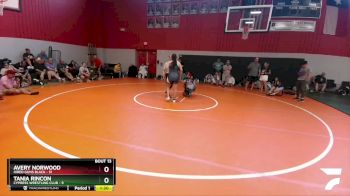 165 lbs Round 4 (8 Team) - Avery Norwood, Hired Guns Black vs Tania Rincon, Cypress Wrestling Club