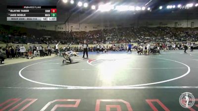 B5A-113 lbs Champ. Round 1 - Blayne Taber, Shawnee vs Jake Noble, MacArthur