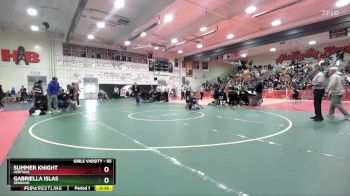 95 lbs 3rd Place Match - Gabriella Islas, Serrano vs Summer Knight, Heritage