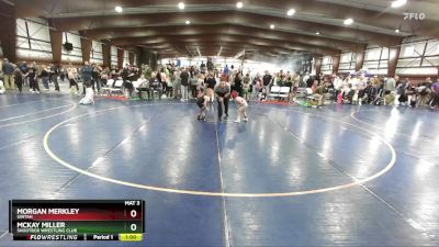 46 lbs Champ. Round 1 - McKay Miller, Shootbox Wrestling Club vs Morgan Merkley, Uintah